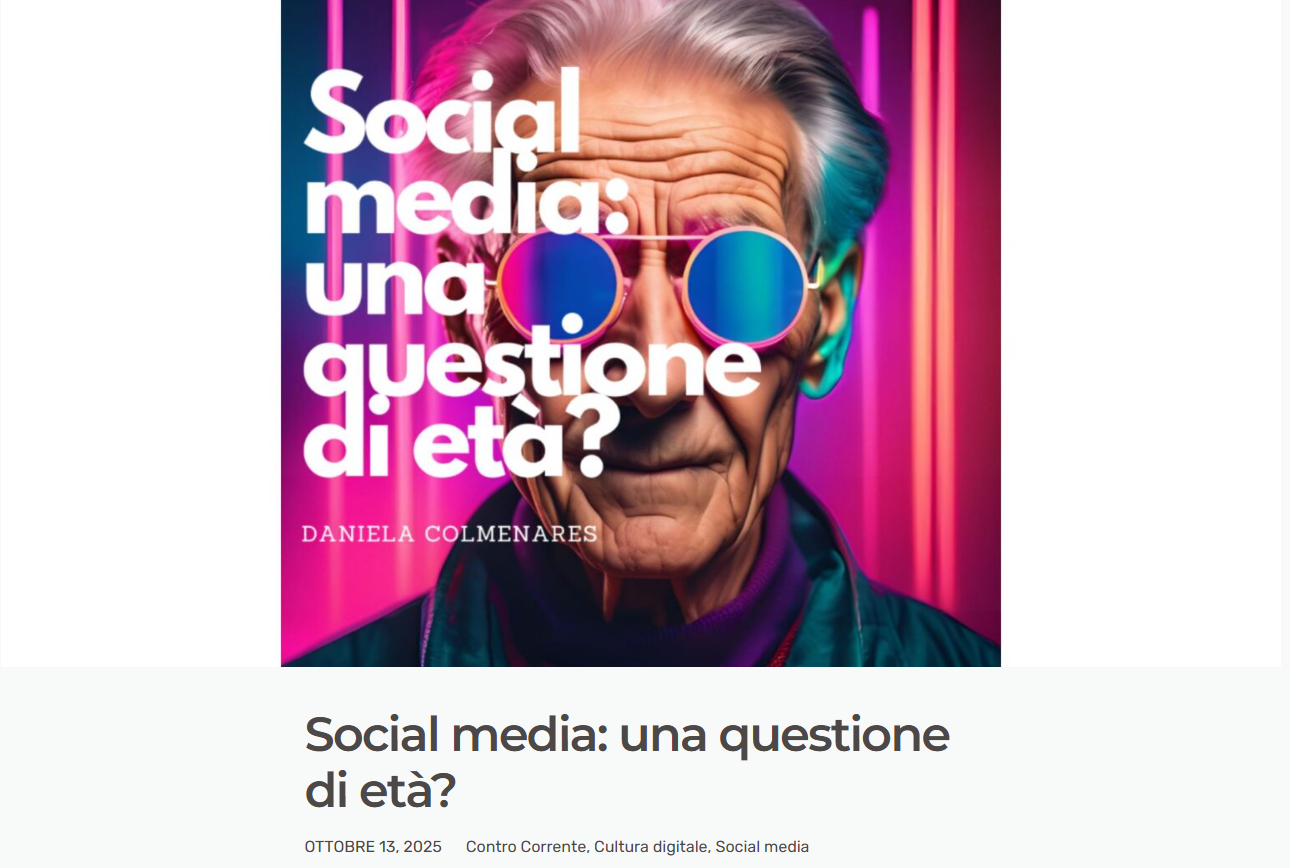 Screenshot dell'articolo su danielacolmenares.it